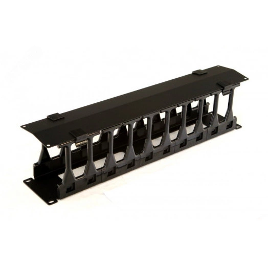 Организатор CMF-2U-FPL106-MCOV-RAL9005 кабельный с крышкой, глубина 106 мм