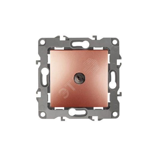 Розетка TV одиночная, Эра12, медь, 12-3101-14