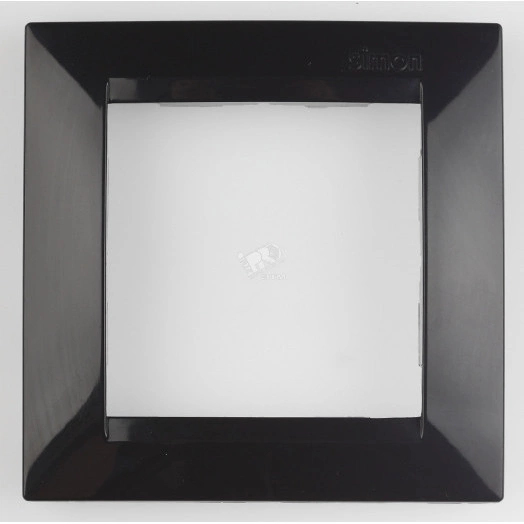 Рамка на 2 поста черный глянец