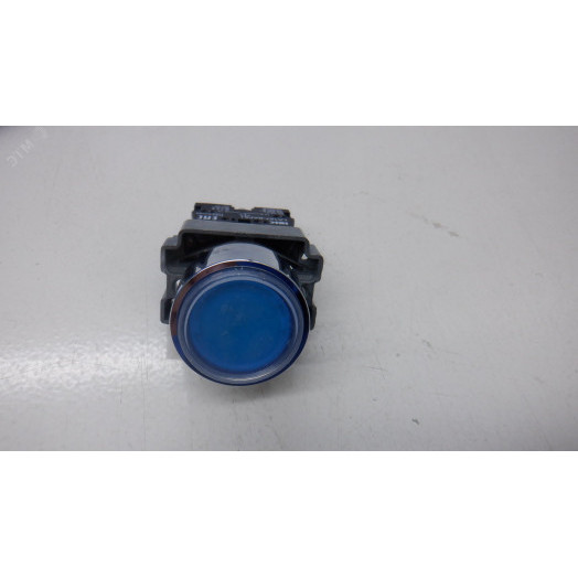 Кнопка LA167-BAF61 d=22мм 1з синяя IEK