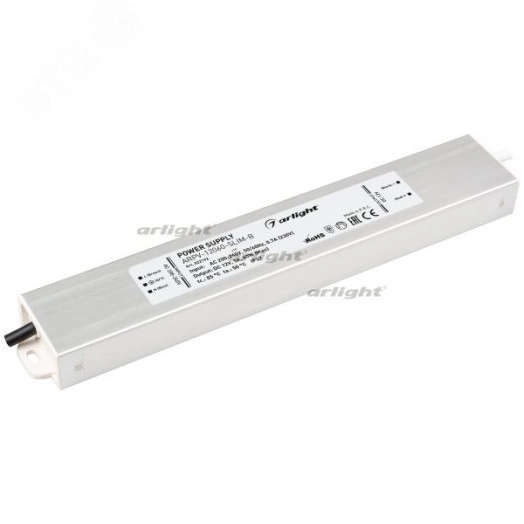 Блок питания ARPV-12060-SLIM-B (12V, 5.0A, 60W) (ARL, IP67 Металл, 3 года)
