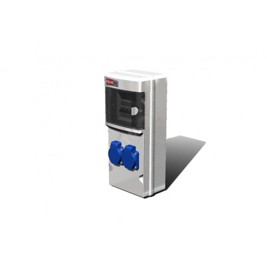 Устройство распределительное AlpenBox 0060024,    2хSHUKO16А250В с защитой, 142x436x137, настенное, пластик, IP54