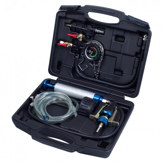 Набор для тестирования герметичности системы охлаждения универсальный кейс 3 предмета