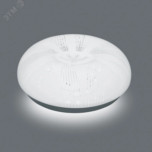 Светильник светодиодный ДБО-23w 6400К круглый белый c узором