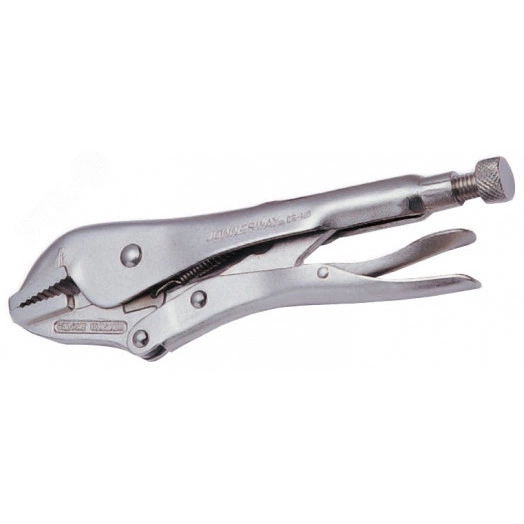 Зажим ручной с фиксацией, плоский захват, 250 мм, 0-60 мм