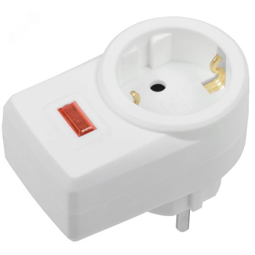 Фильтр сетевой СФ-01 1 место 2P+PE 16А белый IEK