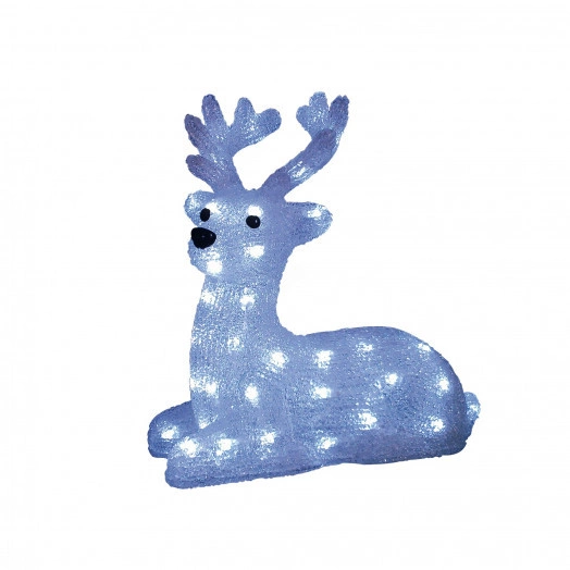 Фигура светодиодная Лежащий оленёнок 50 светодиодов 31*15*33 см цвет-свечения- белый IP20 ULD-M3133-050/STA WHITE IP20 LYING FAWN