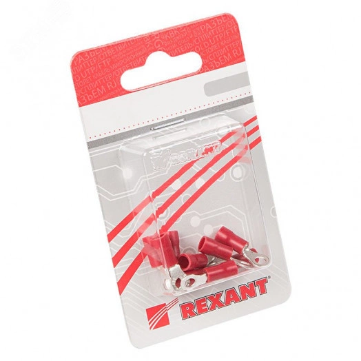 Наконечник кольцевой изолир  3.7 мм 0.5-1.5кв мм (НКи 1.5-3.5) красный 10 шт