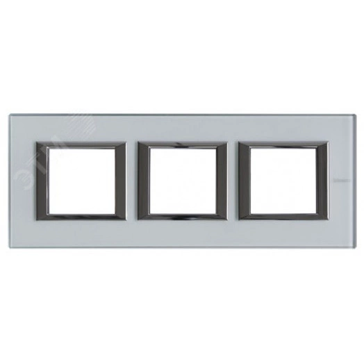 Axolute Рамка 2х3 поста 71мм горизонтальная кристалл