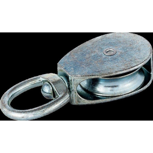 Блок одинарный металлический шкив 20мм (для троса 6мм)