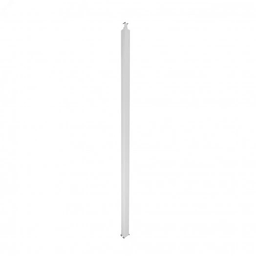 Универсальная колонна алюминиевая с крышкой из алюминия 2 секции, высота 2,77 метра, с возможностью увеличения высоты до 4,05 метра, цвет белый