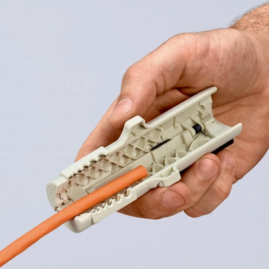 Стриппер для дата-кабелей CAT5 CAT6 CAT7 витая пара UTP/STP 45-10мм 02-4мм L=125мм