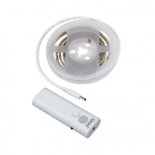 ULS-R22-1,5W/4000K/1,0M/2AA SENSOR Smart Light Комплект светодиодной ленты на самоклеящейся основе, 1м, IP65. Белый свет(4000К). Батарейки 2АА, не в/к. ТМ Uniel.