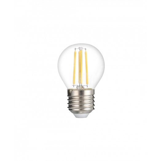 Лампа сетодиодная декоративная LED 8w E27 4000K шар прозрачный филамент 230/50 Jazzway