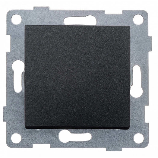 GUSI Ugra механизм выключателя 1кл. перекрестный, скрытая  установка,  10А, 250В. Цвет: графит.