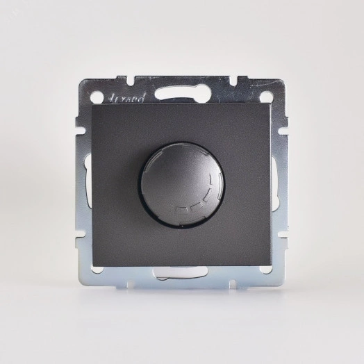 Диммер RAIN 500Вт с фильтром черный графит матовый механизм