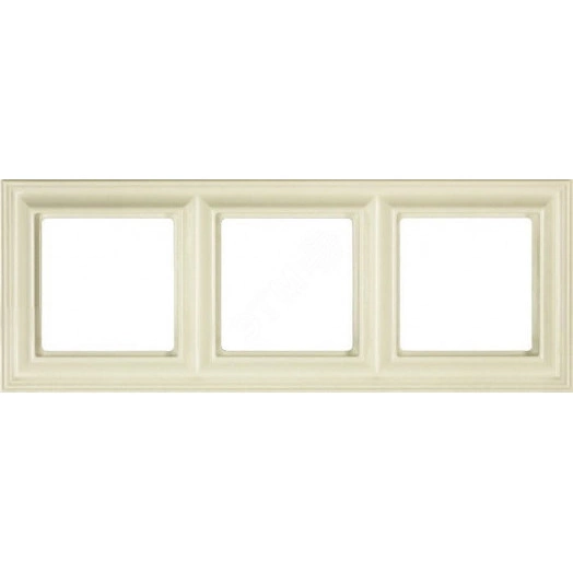 EPD Рамка 3-кратная для вертикальной и горизонтальной установки слоновая кость
