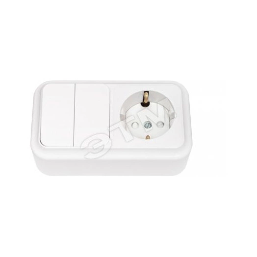 Беларусь блок нар 2кл Выкл+розетка с/ш зк 2В-РЦ-579