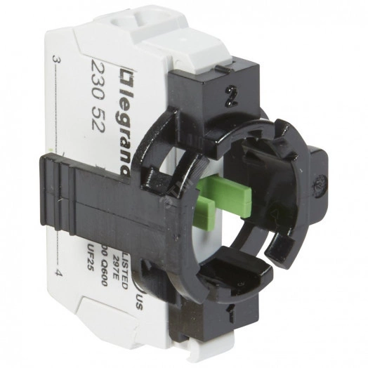 Блок для кнопок однопостовой, контакт НО, пружина