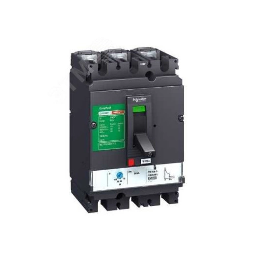Выключатель автоматический 100B 25kA 3P 80A EasyPact CVS