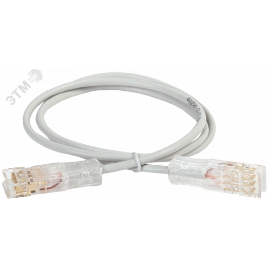 Патч-корд ITK категория 110-110 5Е 3 метр PVC серый