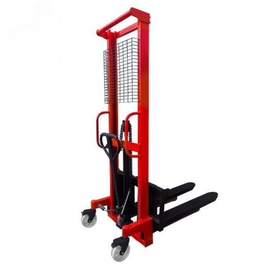 Штабелер ручной гидравлический  RDF1016, г/п 1000кг, в/п 1600 мм, колеса нейлон