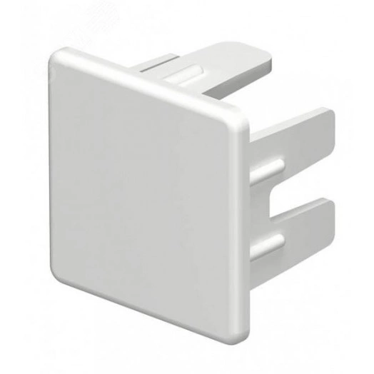 Заглушка кабельного канала торцевая WDK 25x25 мм (ПВХ, белый)