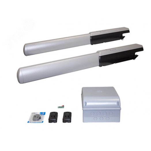 Комплект автоматики для двухстворчатых распашных ворот на основе привода А3000А (блок управления ZF1N, радиоуправление, фотоэлементы)