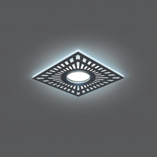 Светильник ИВО-3w 4000K,Gu5.3,квадр,черный Backlight Gauss