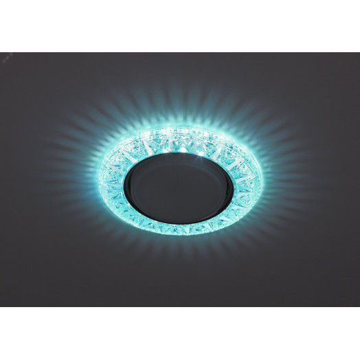 DK LD22 BL/WH Точечные светильники ЭРА декор cо светодиодной подсветкой Gx53, голубой