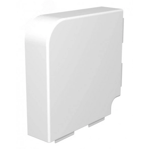 Крышка плоского угла кабельного канала WDK 60x210 мм (ПВХ, белый)