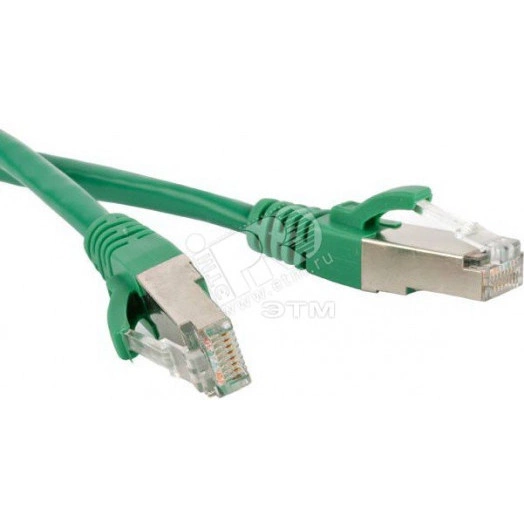 Патч-корд SF/UTP экранированный категория 6 LSZH белый (9м)