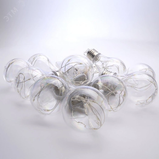 Гирлянда Лампочки LED 2700К 10 подвесов 3м от батареек