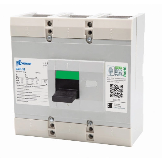 Выключатель автоматический ВА57-39-844610-630А-220DC-3200А-2З2Р-ВКС