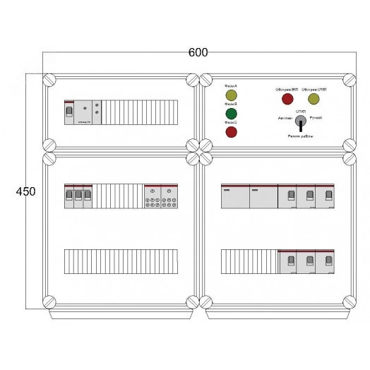 Щит управления электрообогревом DEVIbox HS 6x2700 D330 (в комплекте с терморегулятором и датчиком температуры)
