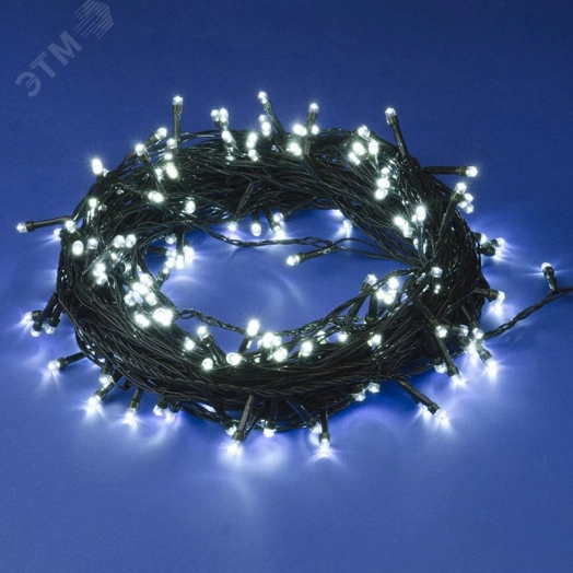 Гирлянда светодиодная 10м ULD-S1000-100/DGA WHITE IP20 100 светодиодов Белый свет Провод зеленый