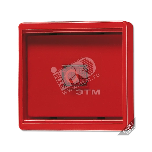 Клавиша с прозрачной крышкой  синяя