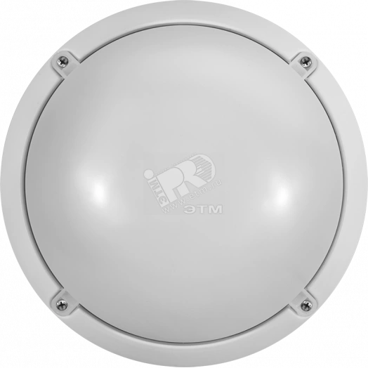 Светильник светодиодный ДБП-12w 4000К 900Лм круглый пластиковый IP65 белый ОНЛАЙТ