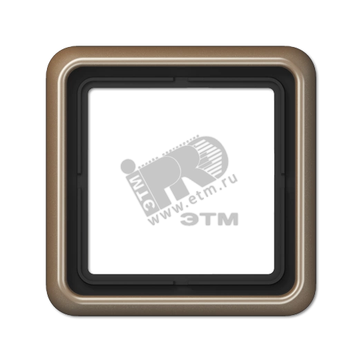 Рамка 1 пост универсальная золотая бронза