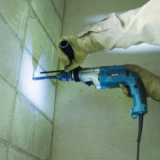 Дрель ударная 1010Вт, быстрозажимной патрон 13мм, 0-1200/2900 об/м, подсветка, кейс