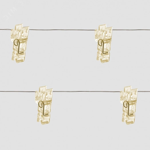 Гирлянда линейная Прищепки LED 2700К 4.5м USB