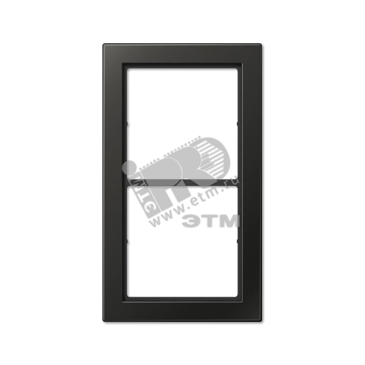 Рамка 2 поста антрацит