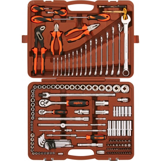 Набор инструмента универсальный 1/4'', 1/2''DR, 143 предмета