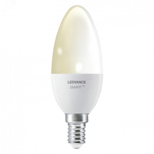 Лампа светодиодная диммируемая LEDVANCE SMART+ свеча, 5Вт (замена 40 Вт), 2700К