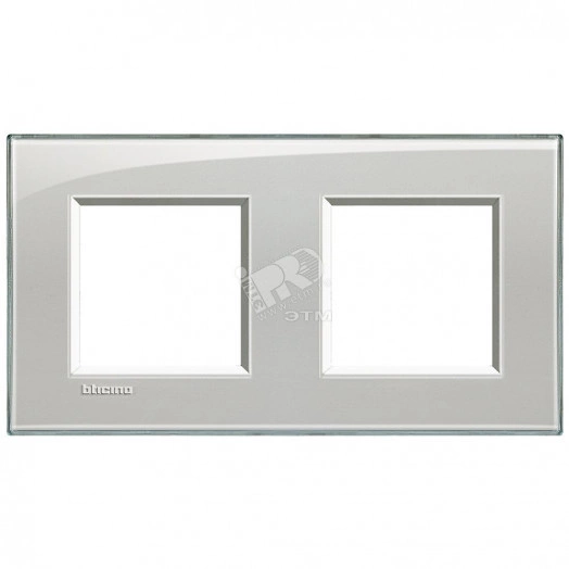 LivingLight Рамка прямоугольная 2 поста Серое небо