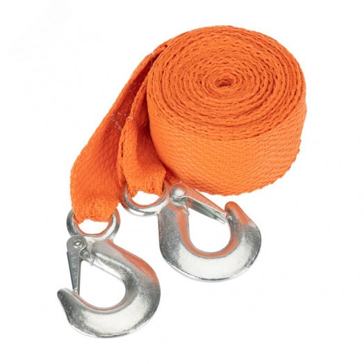 Трос буксировочный  2.5 т, 5 м, с двумя крюками, в чехле