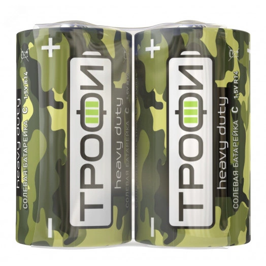 Элемент питания Трофи R14-2S CLASSIC HEAVY DUTY Zinc (12/600/9600)