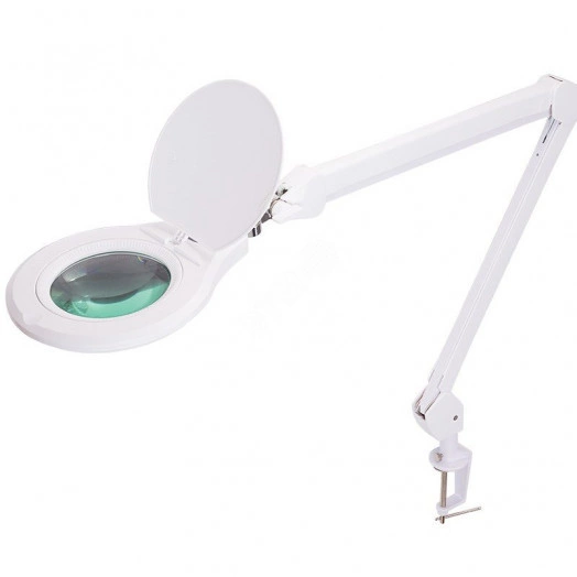 Лупа на струбцине, круглая, 5D, 72 SMD