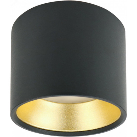 Подсветка Накладной под лампу Gx53, алюминий, цвет черный+золото OL8 GX53 BK/GD лампа с цоколем GX53 ( в комплект не входит) ЭРА