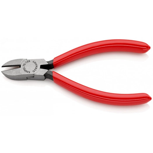 Бокорезы резка - мягкая проволока 3мм проволока средней твердости 23мм твердая проволока 15мм L=125мм 62HRC черные обливные рукоятки